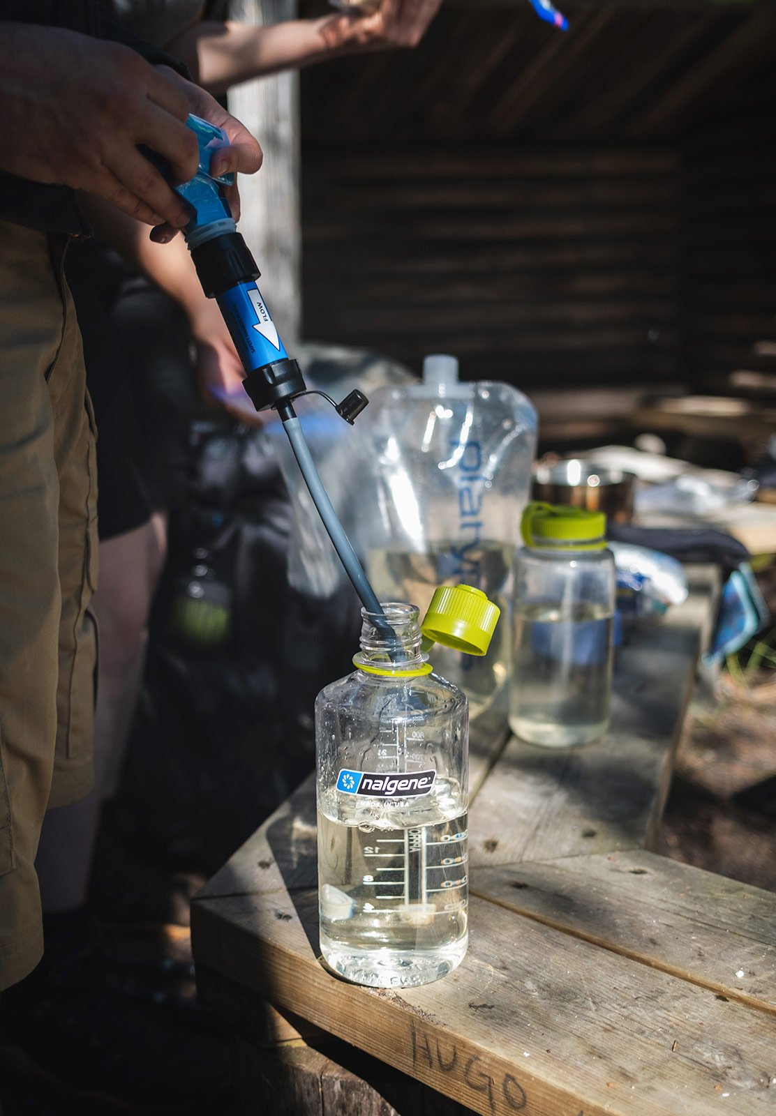 Filtering water