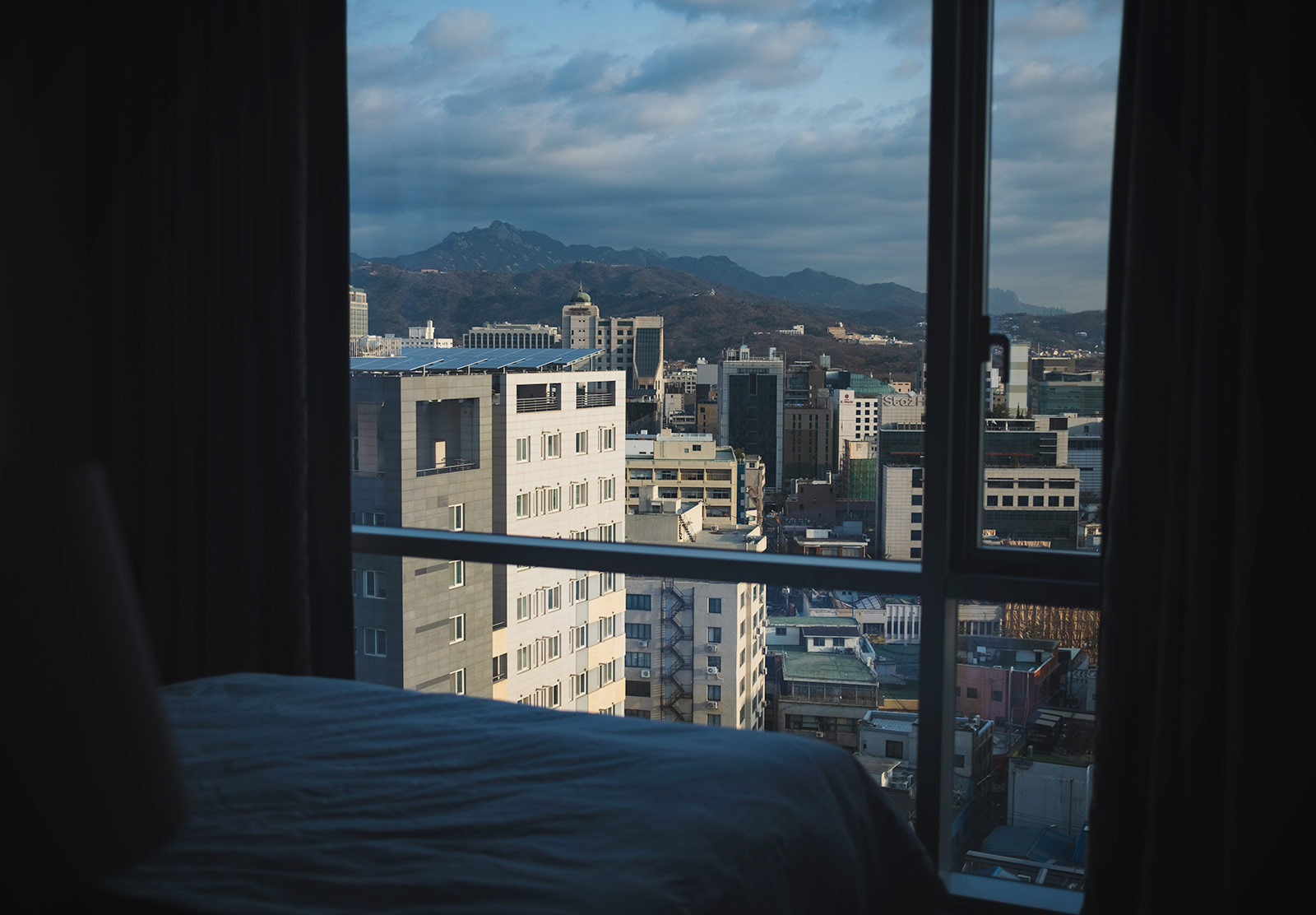 View over rooftops