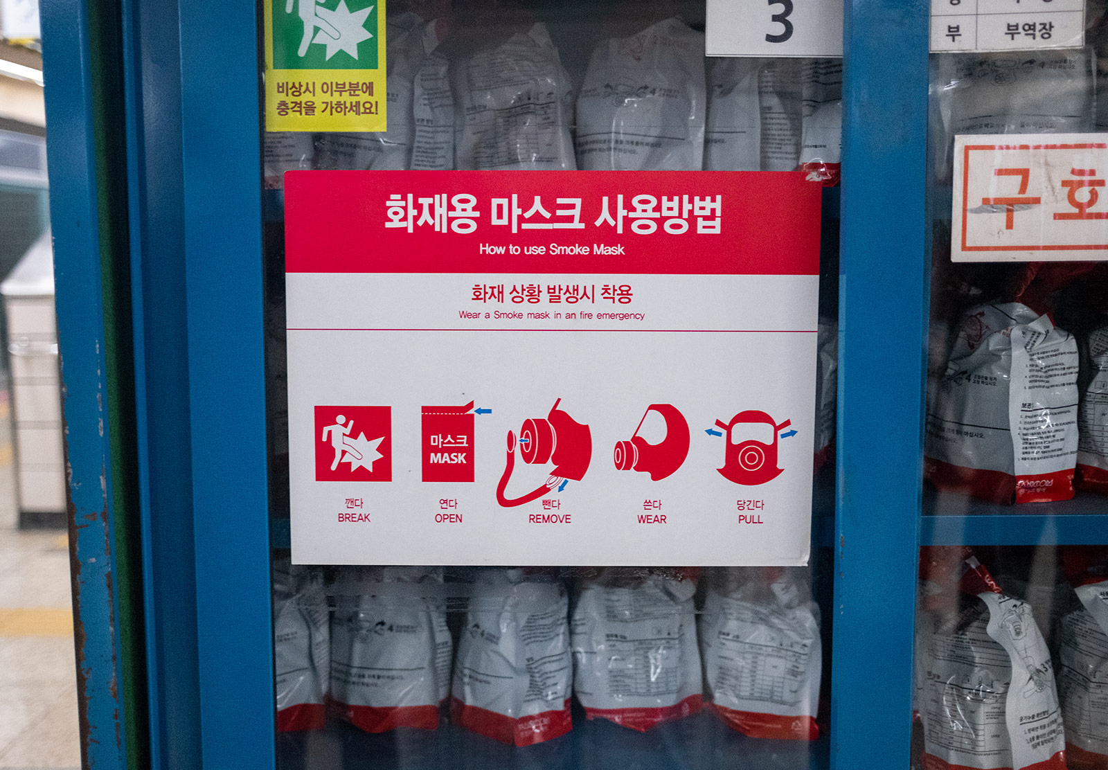 Emergency goods in cabinet