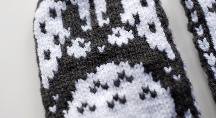Knitted Totoro Mittens