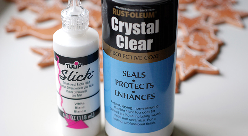 Salt dough spray varnish
