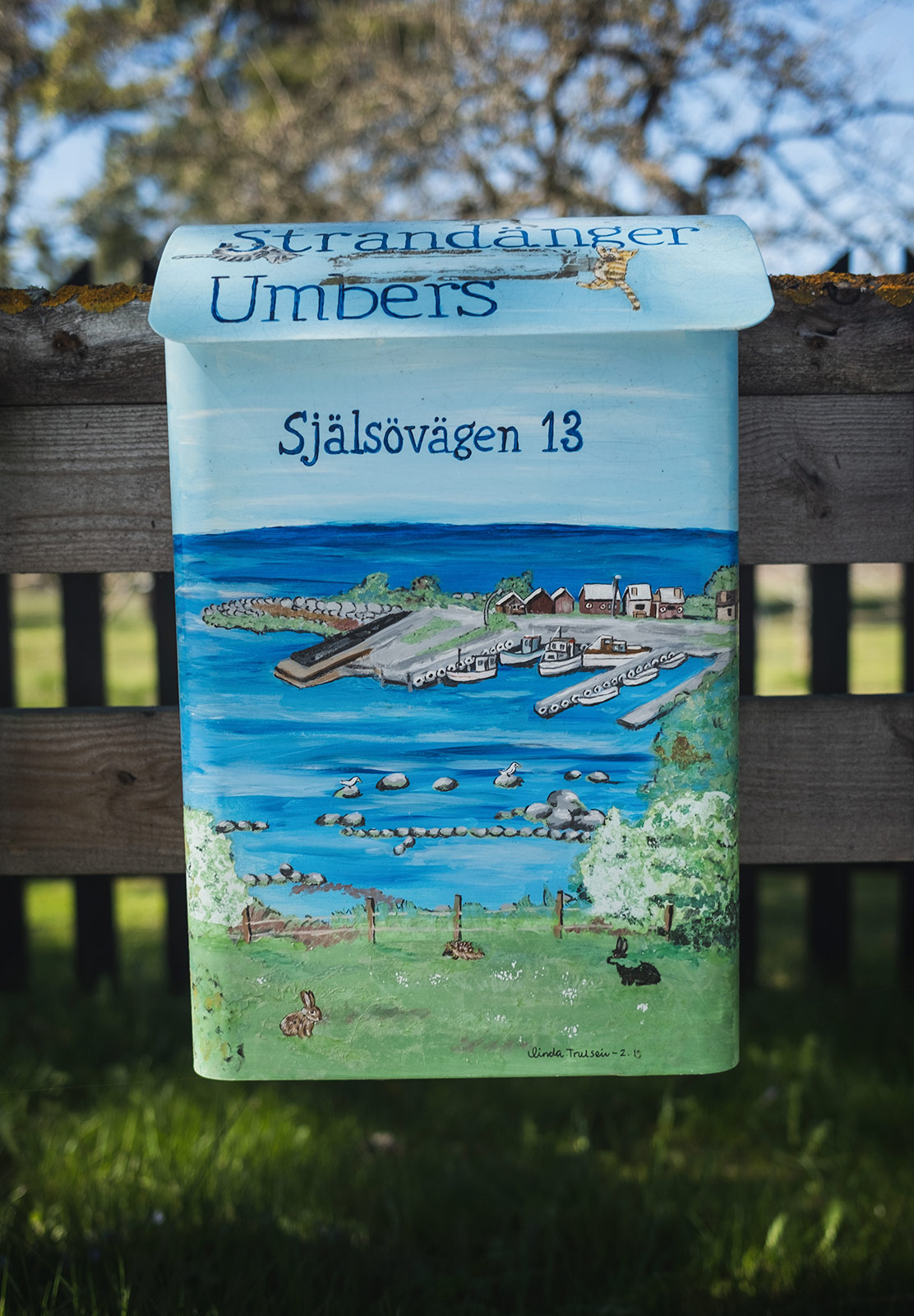 Painted letterbox