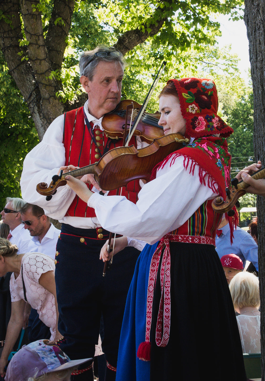Woman playing violin