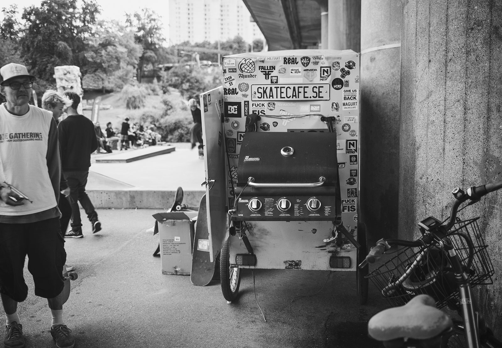 Small cafe on wheels