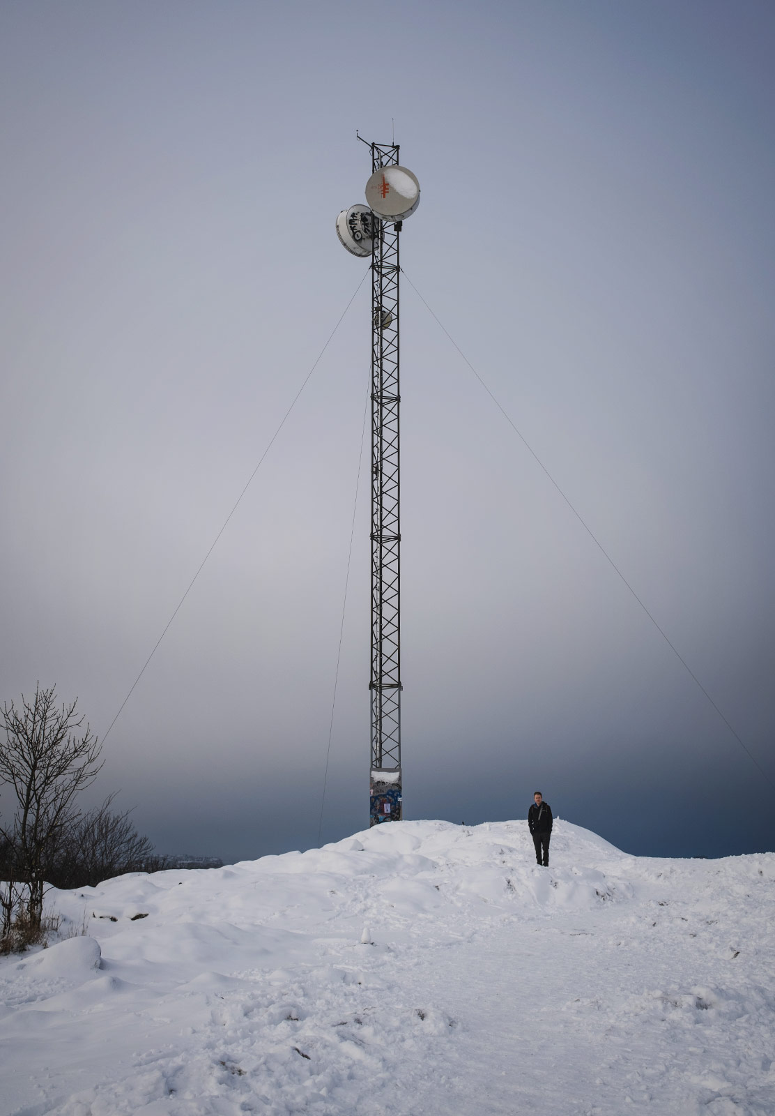 Tall radio tower