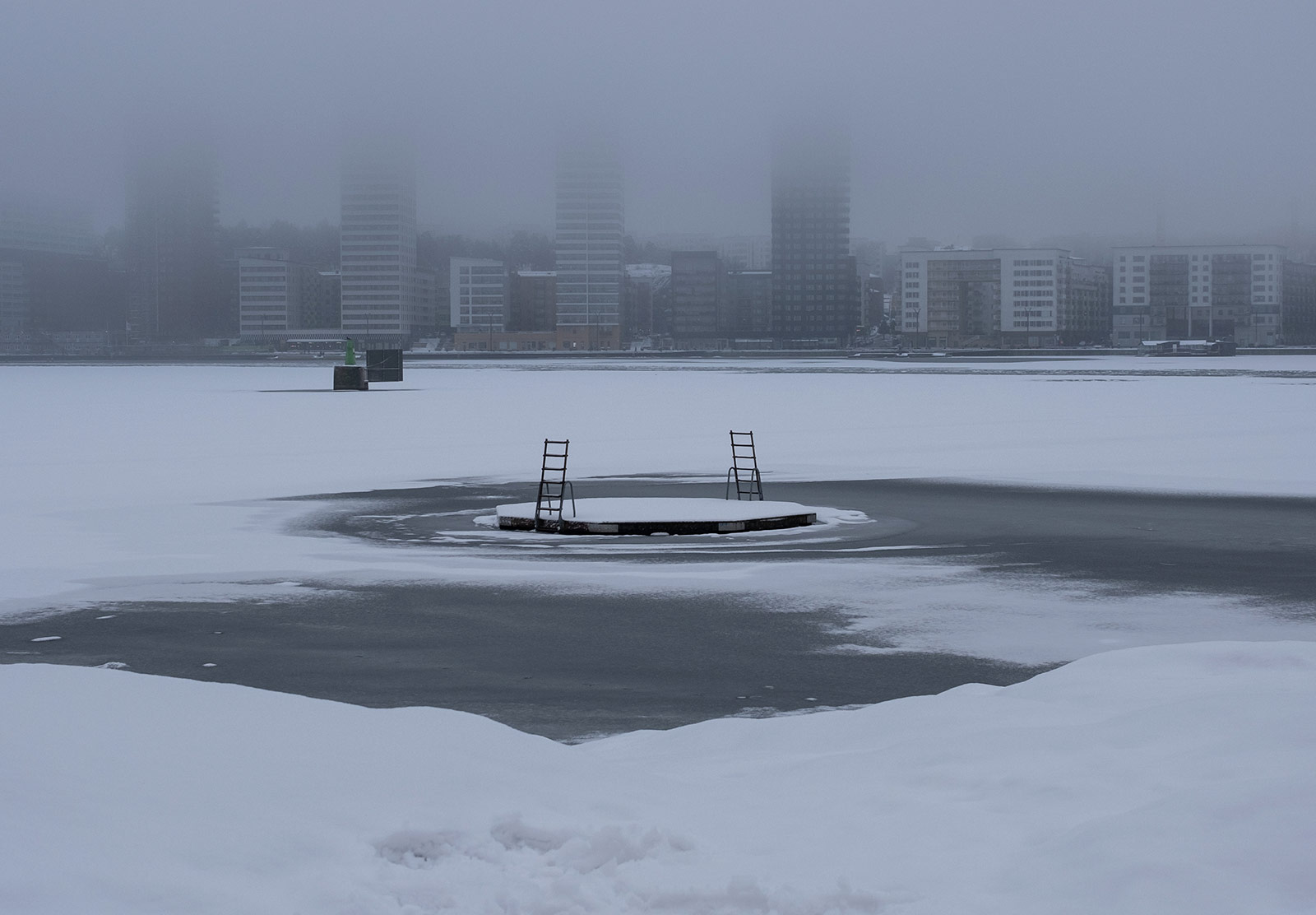 Frozen water