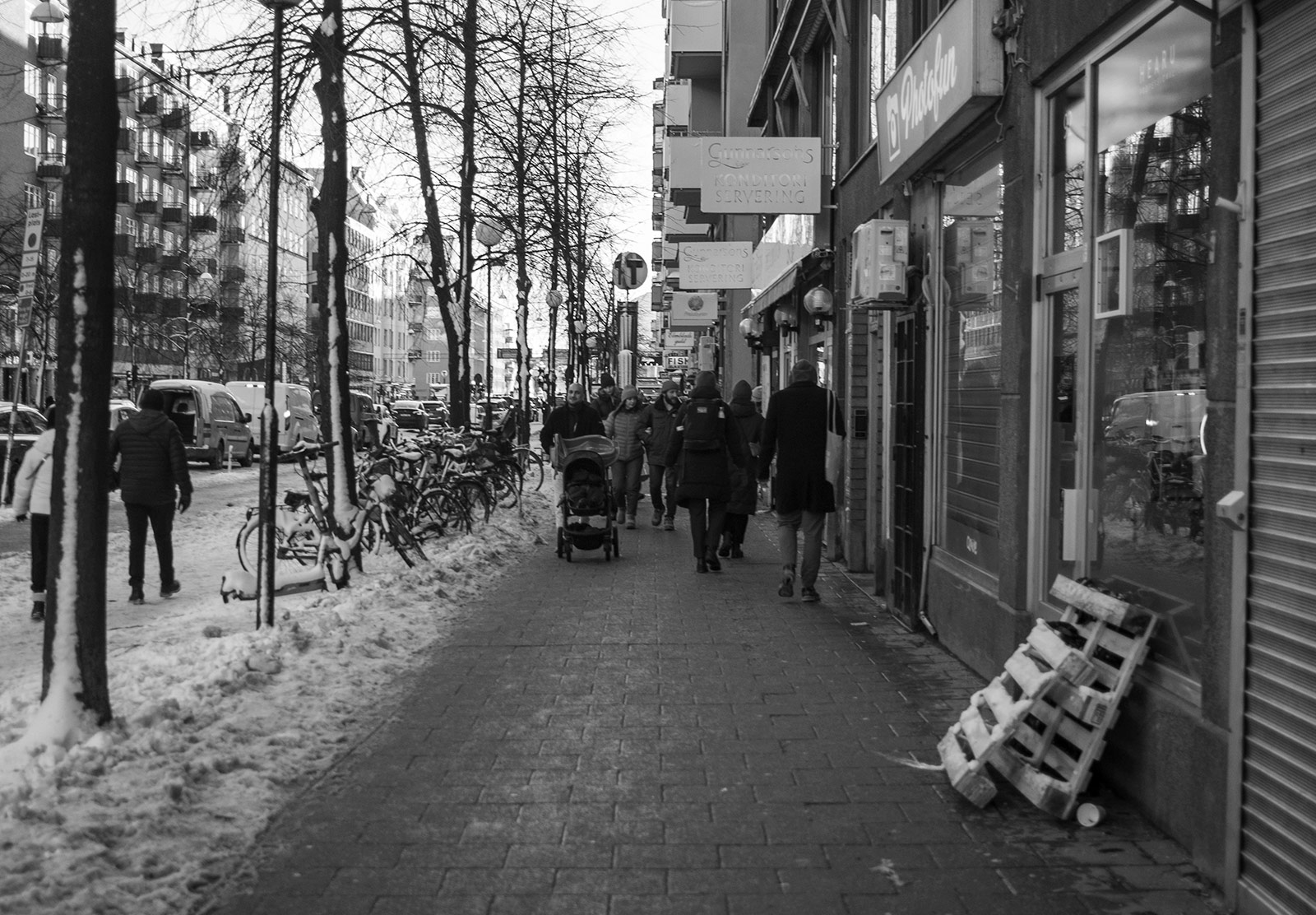 Ploughed street