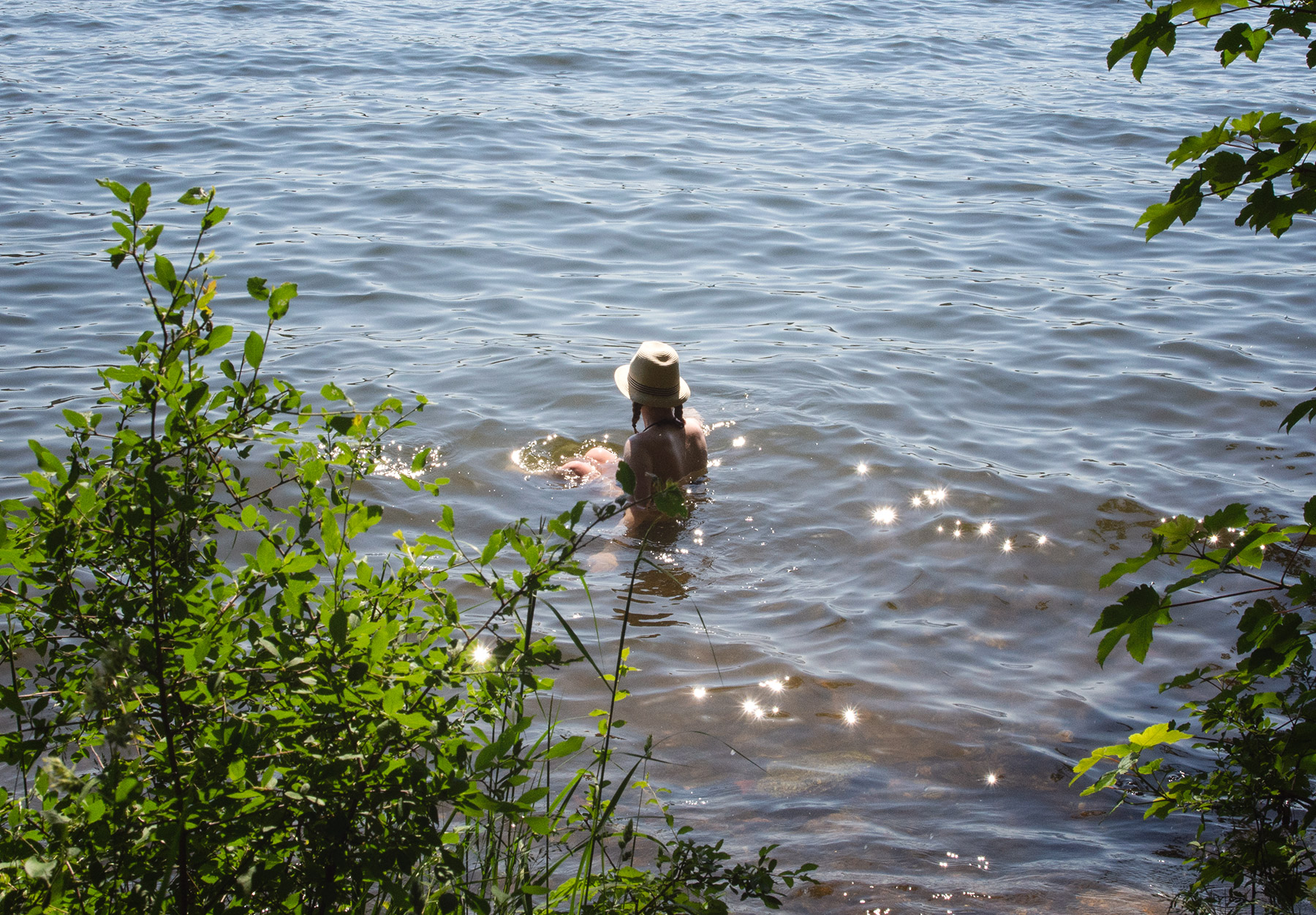 Outdoor swimming