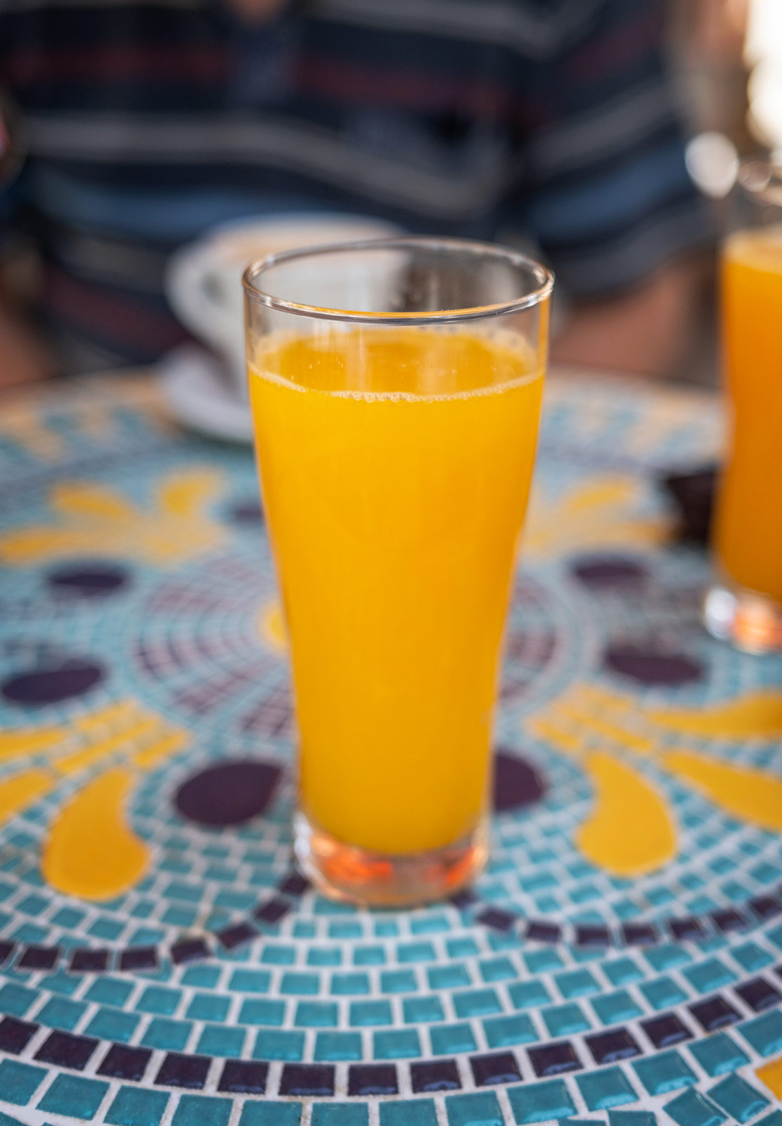 Glass of orange juice