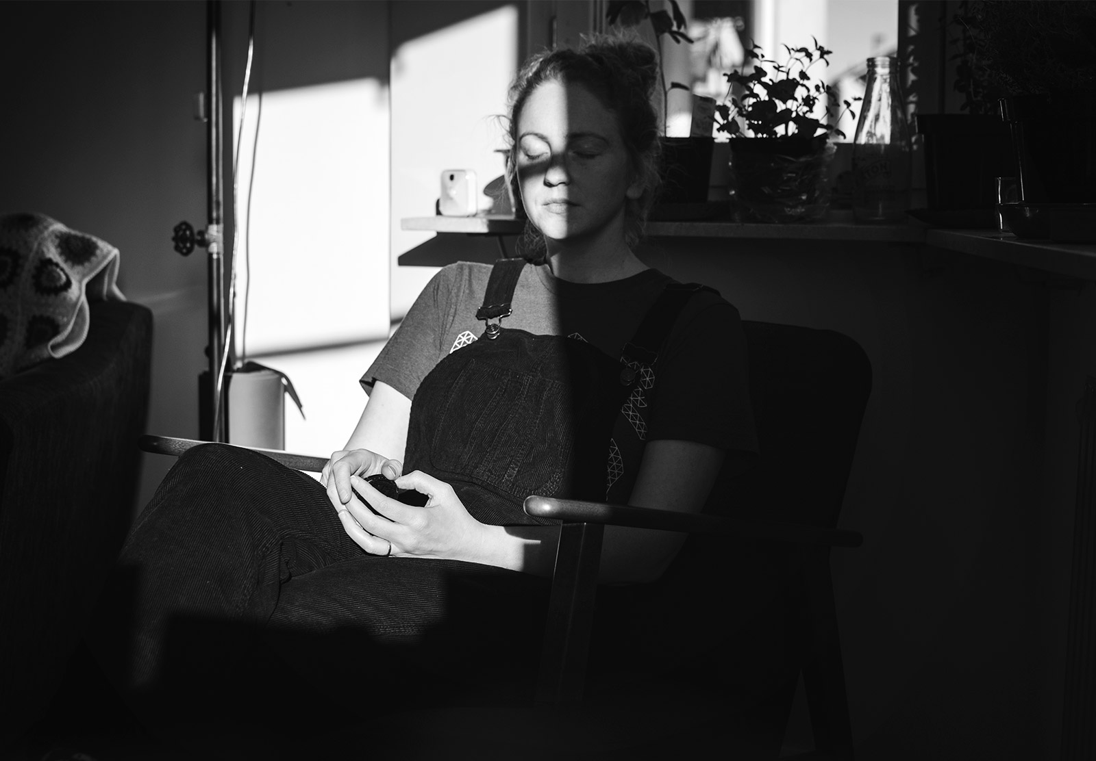 Sitting in the sun