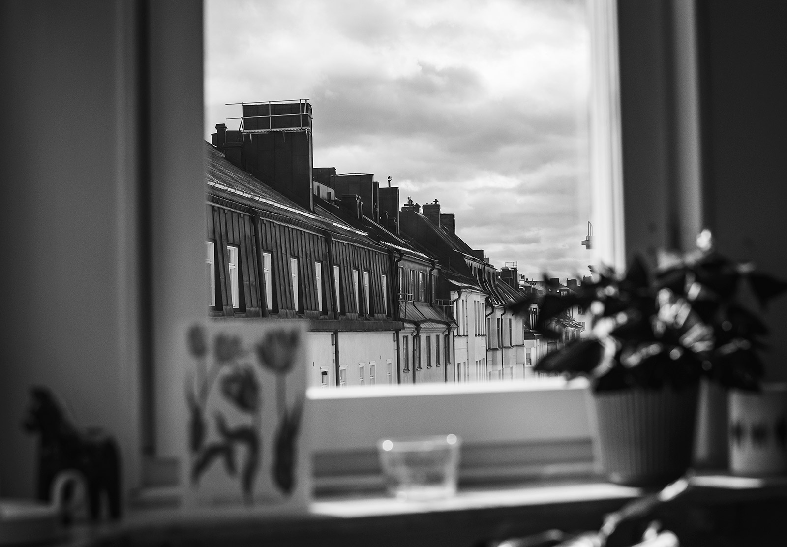 View over rooftops