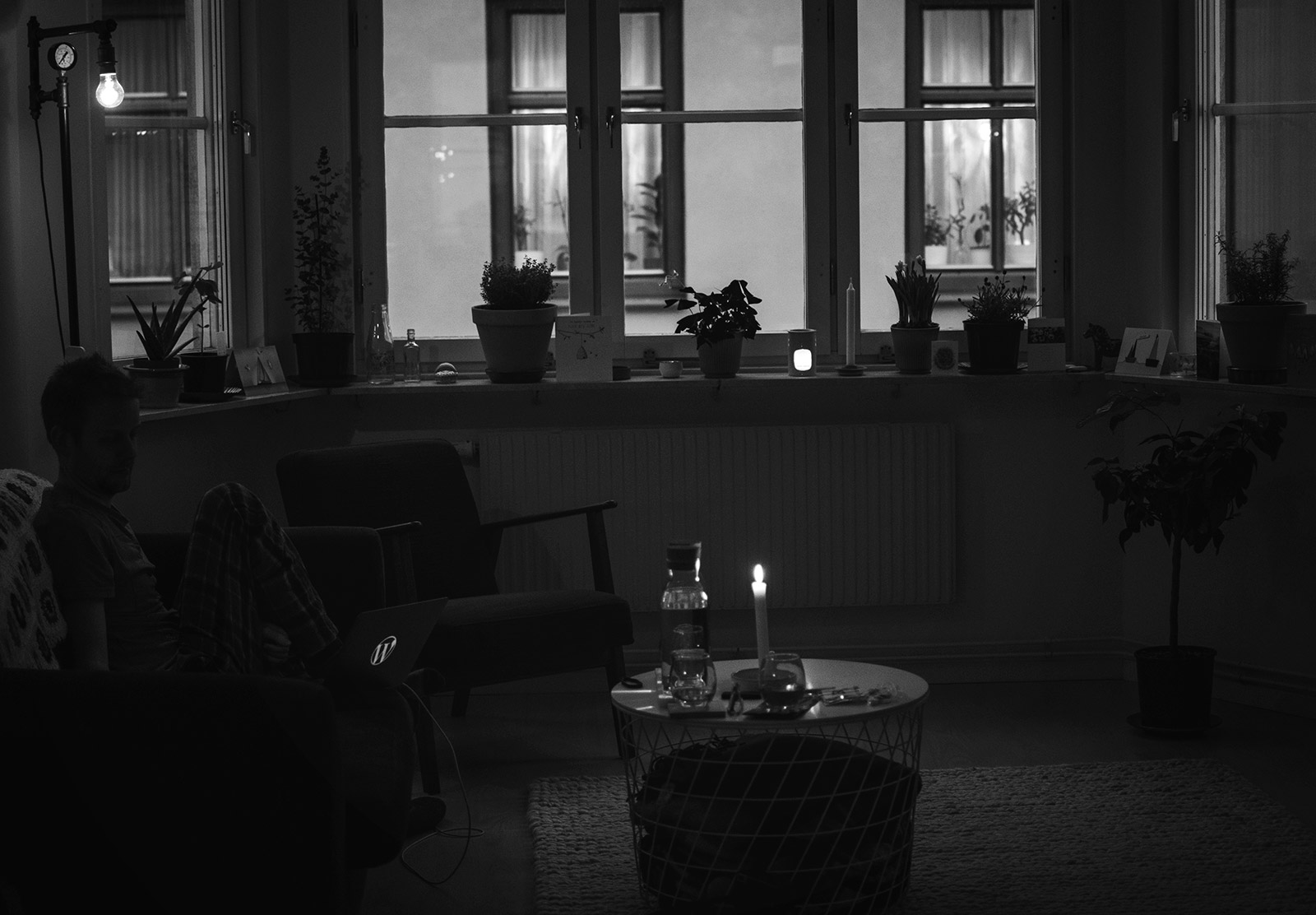 Candles in home
