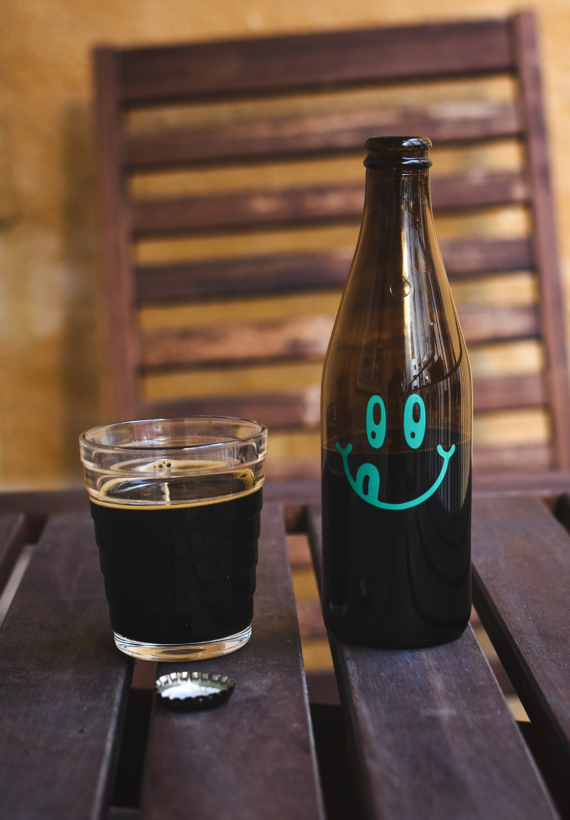 Beer on table