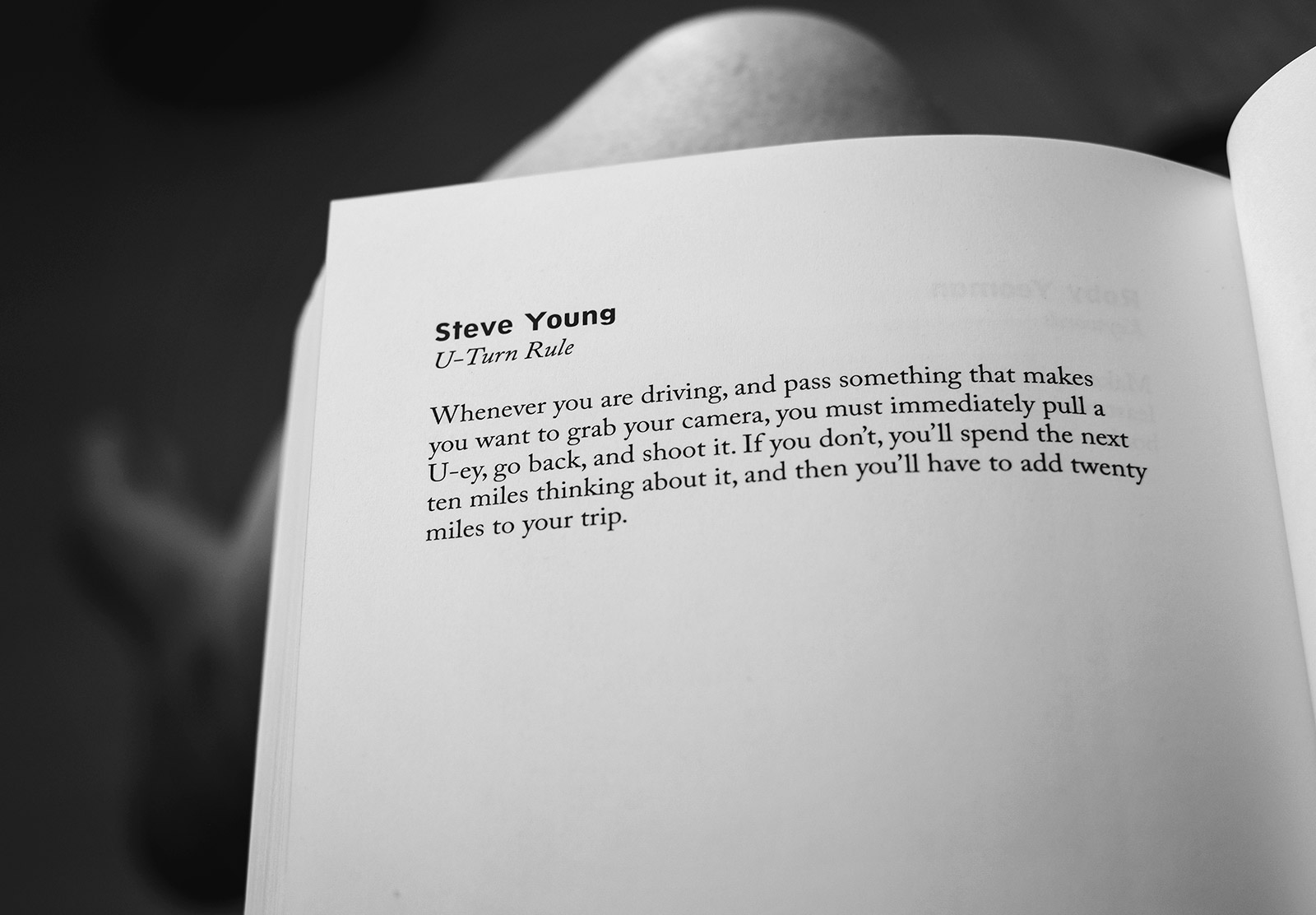 Text on page of book