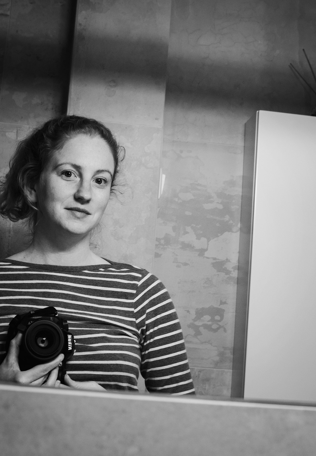 Portrait in mirror