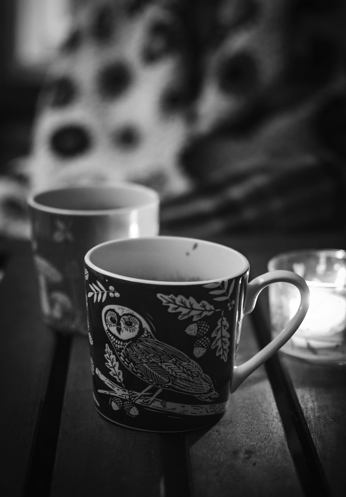 Cup on table
