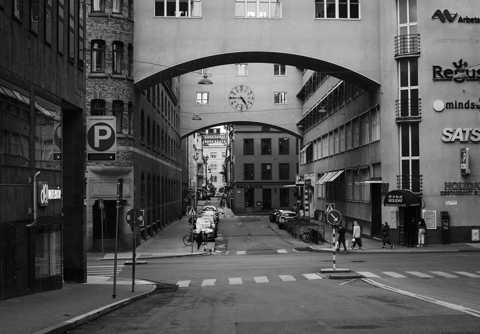 Archway with clock