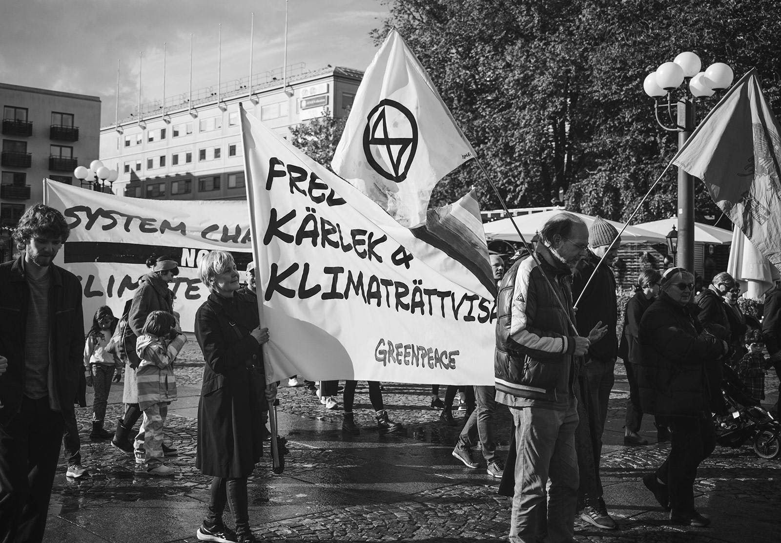 Greenpeace banner