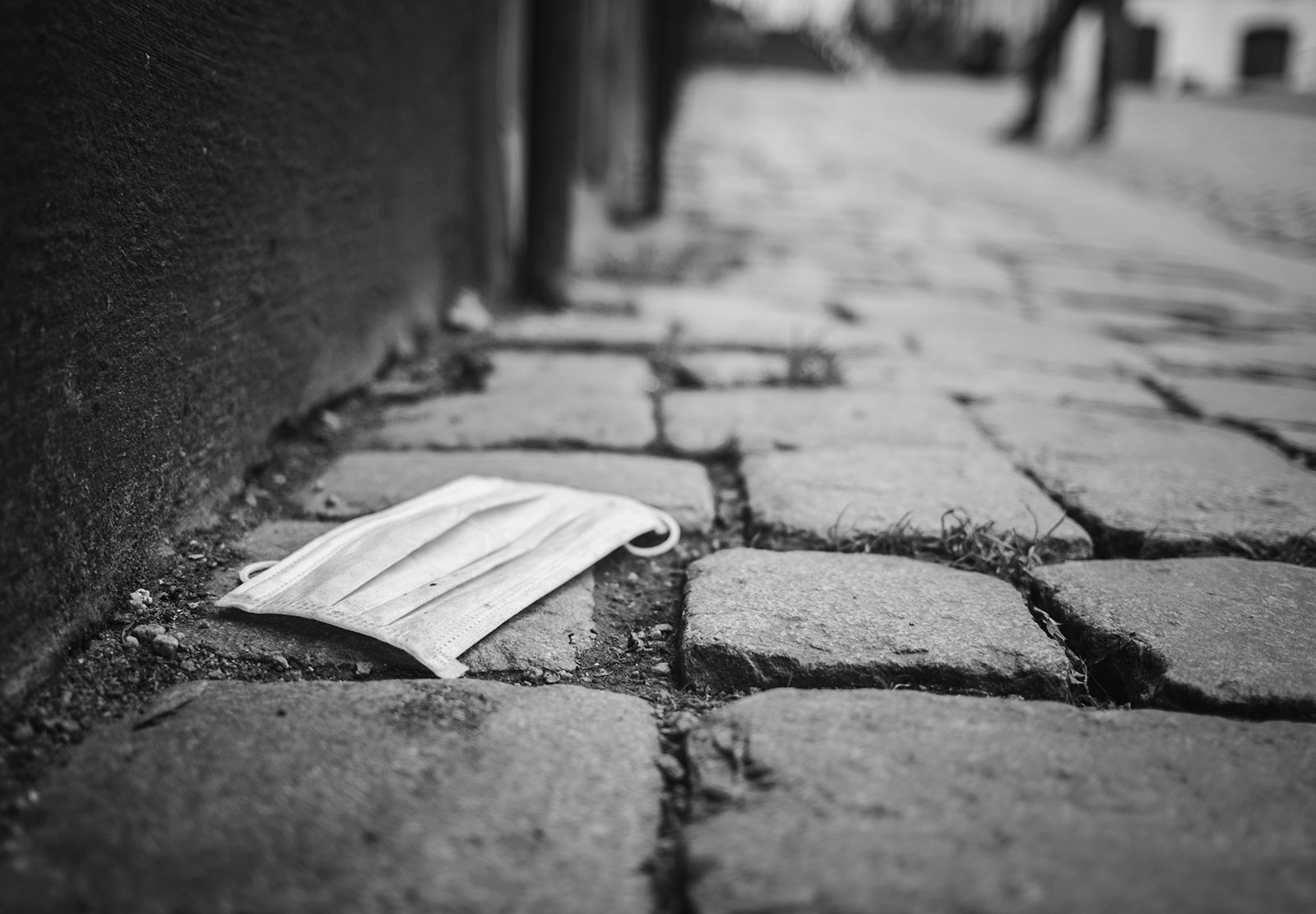 Mask on the ground