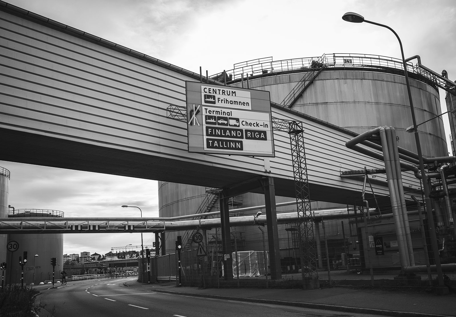 Ferry terminal sign