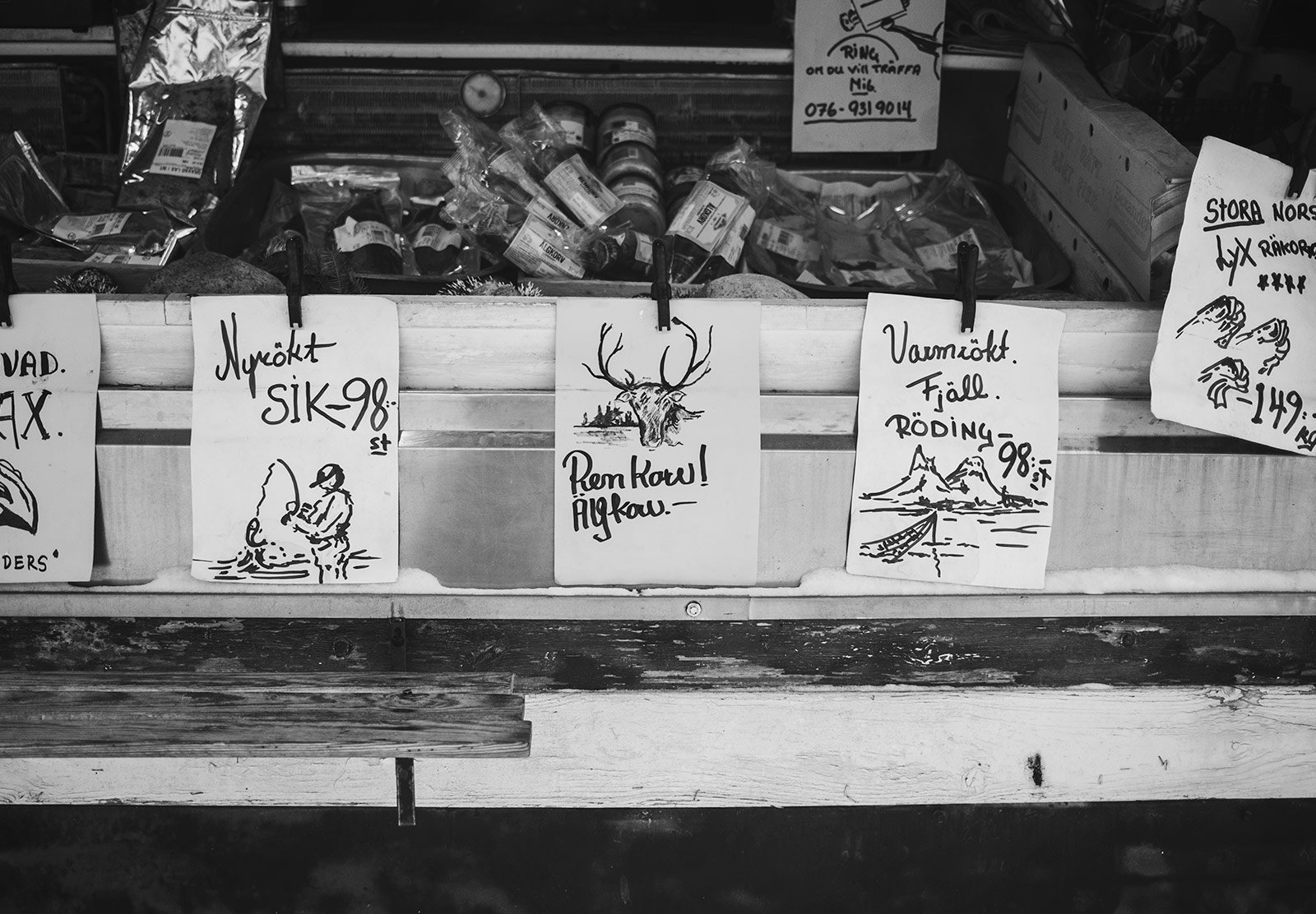 Illustrated price signs
