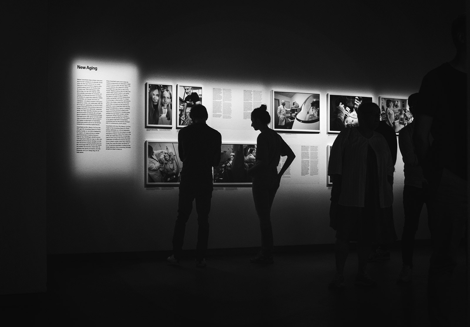 People in photography gallery