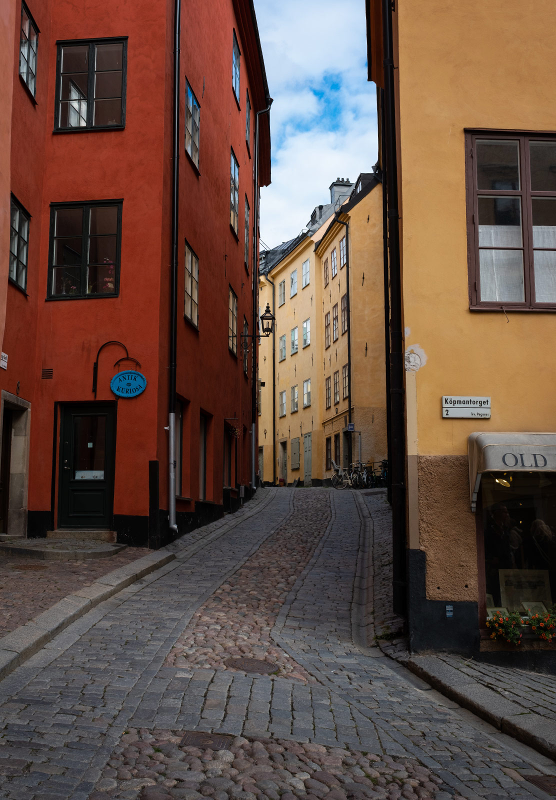 Old colourful buildings