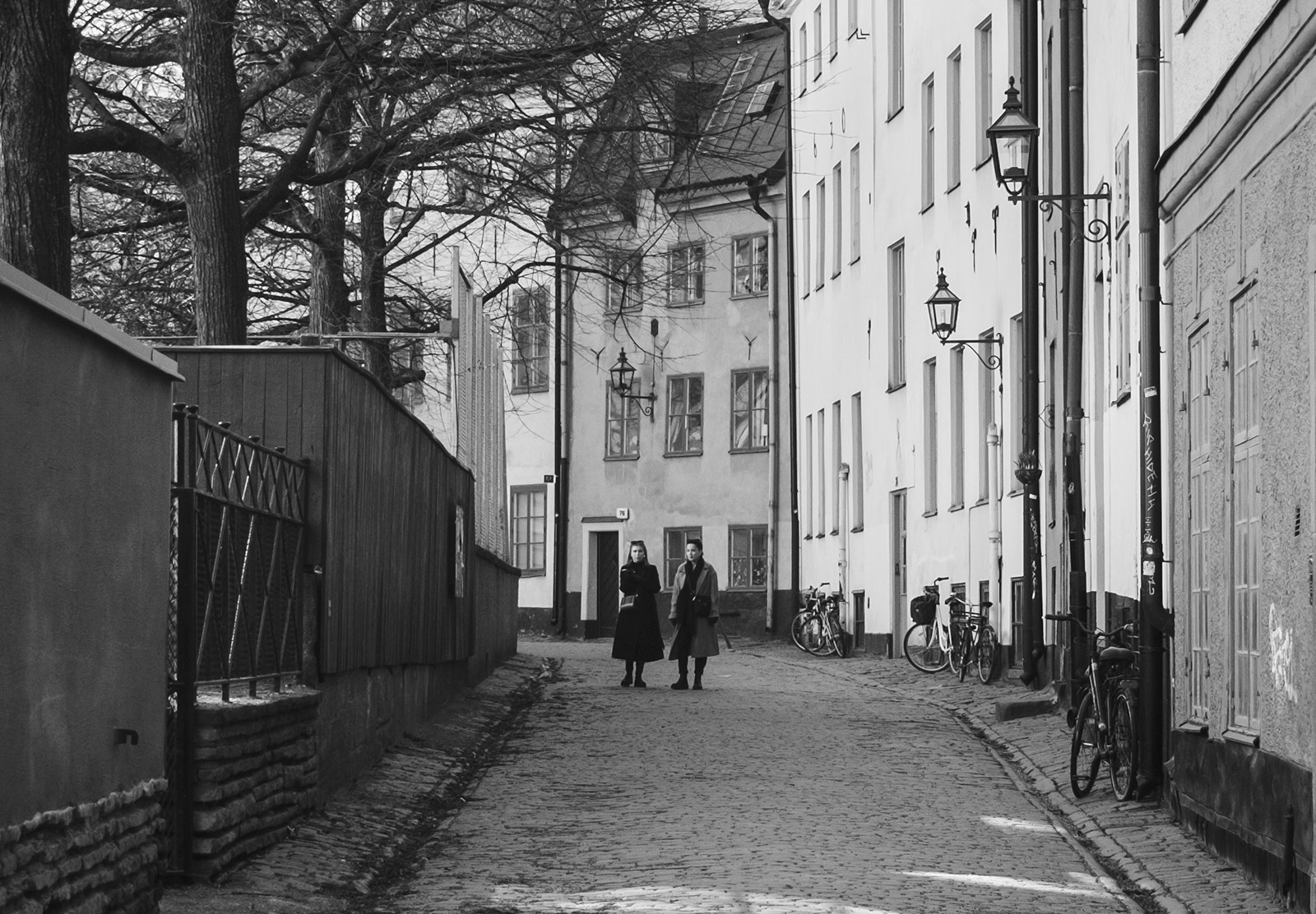 Women in old street