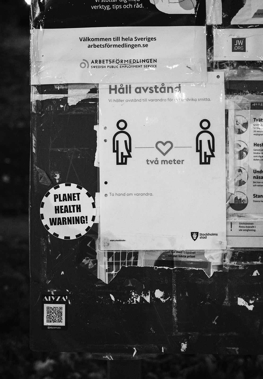 Planet Health Warning sticker