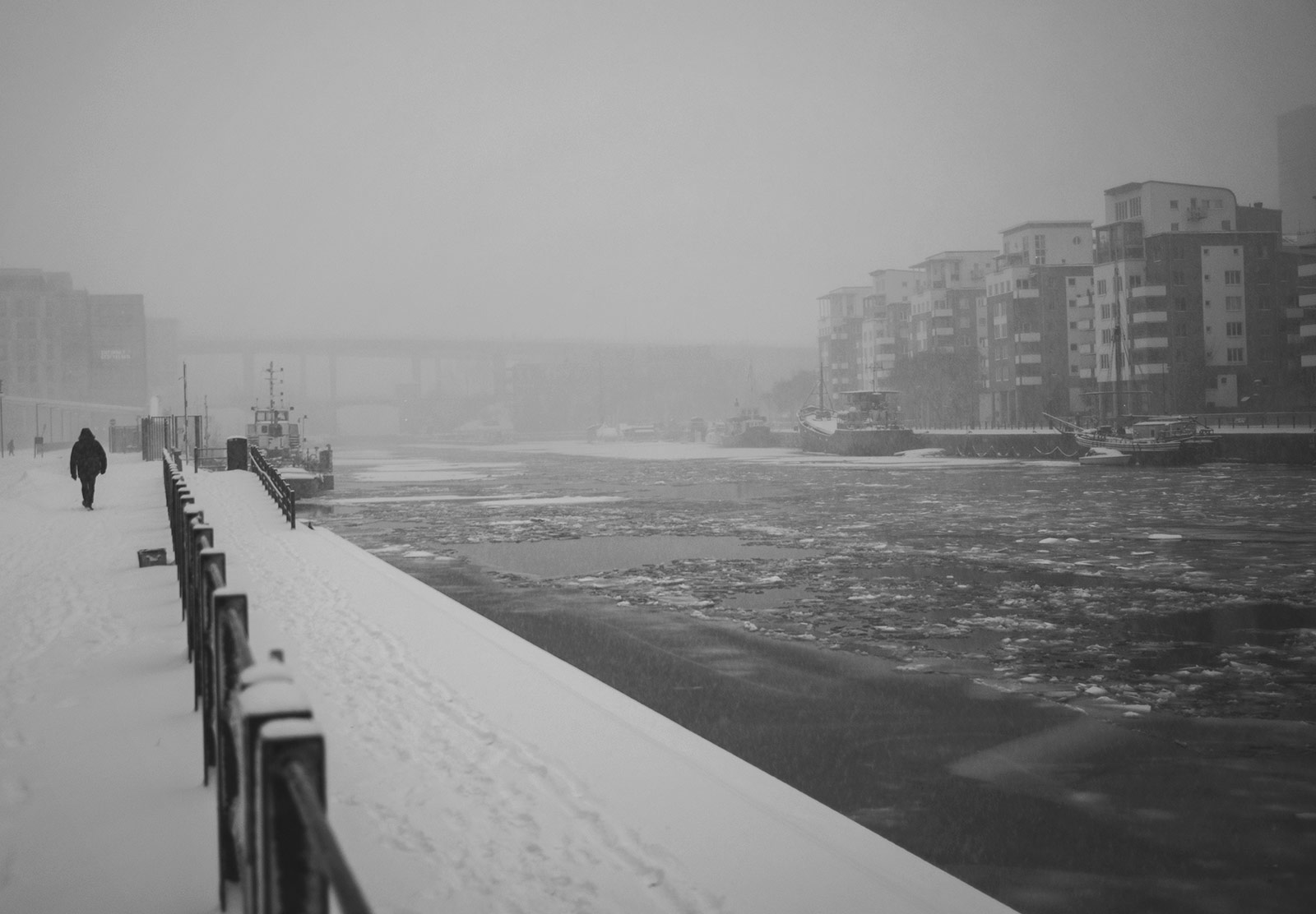 Snow cloud hiding bridge