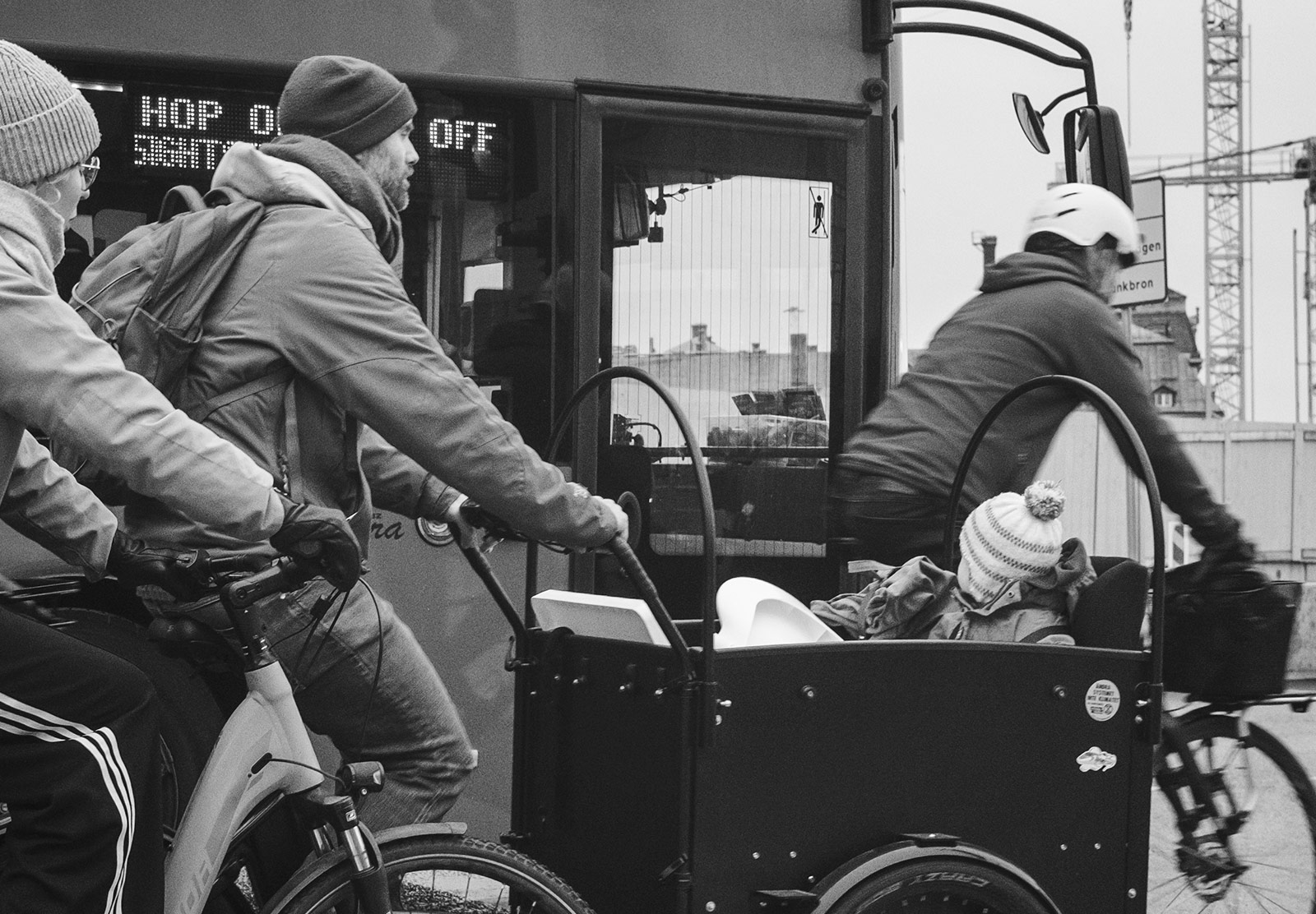 Kids in cargo bike