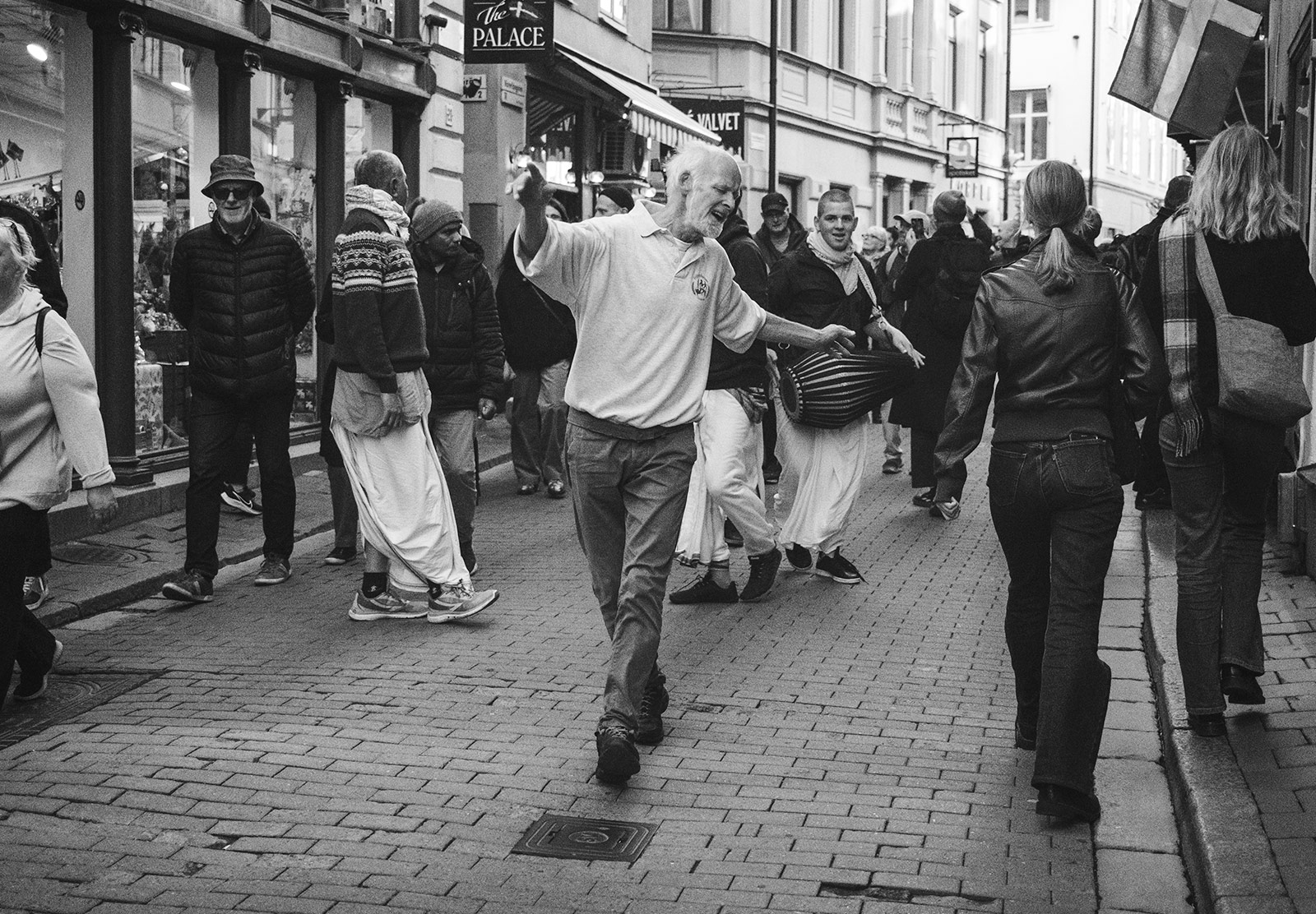 Man dancing in street
