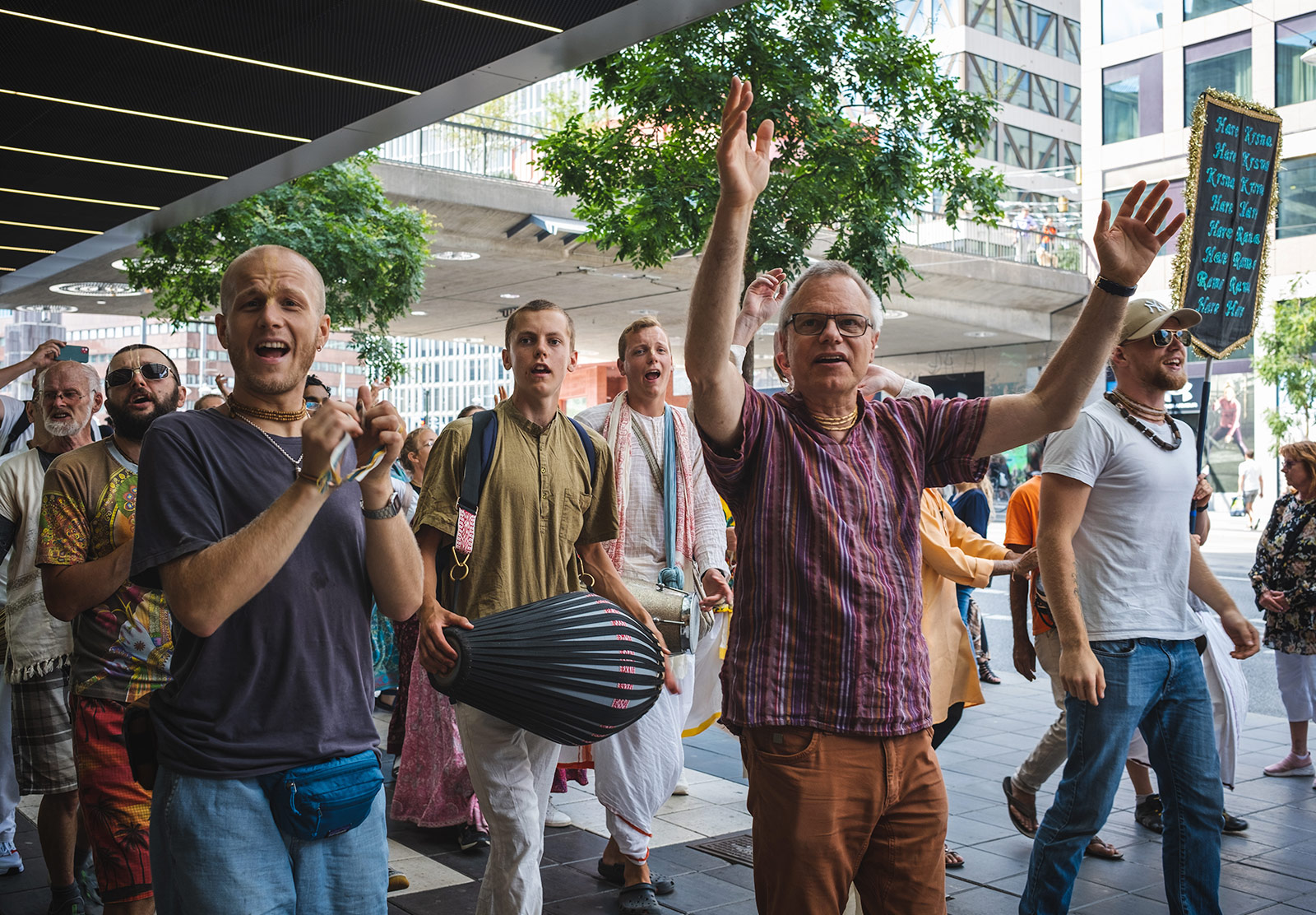 Men cheering