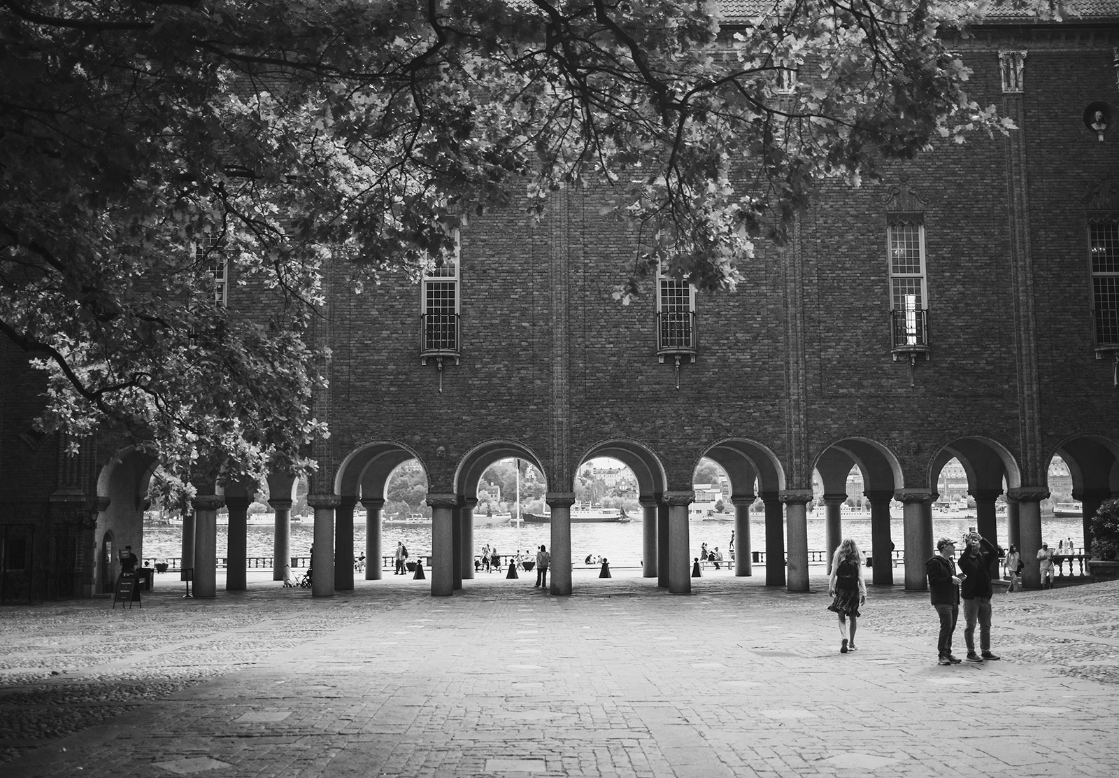 Arched courtyard