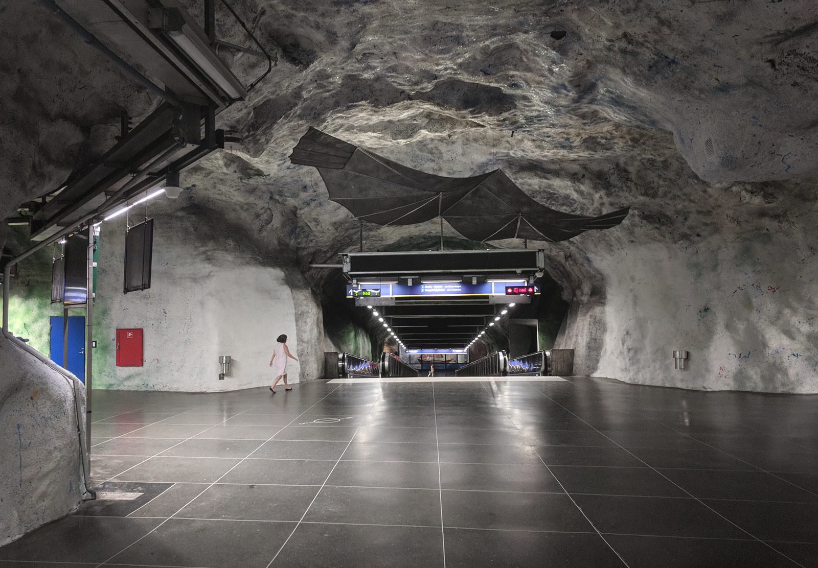 Subway tunnelmade from stone