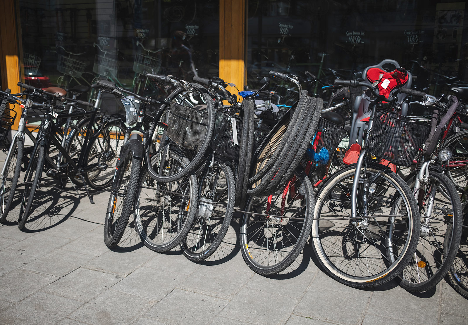 Row of bikes