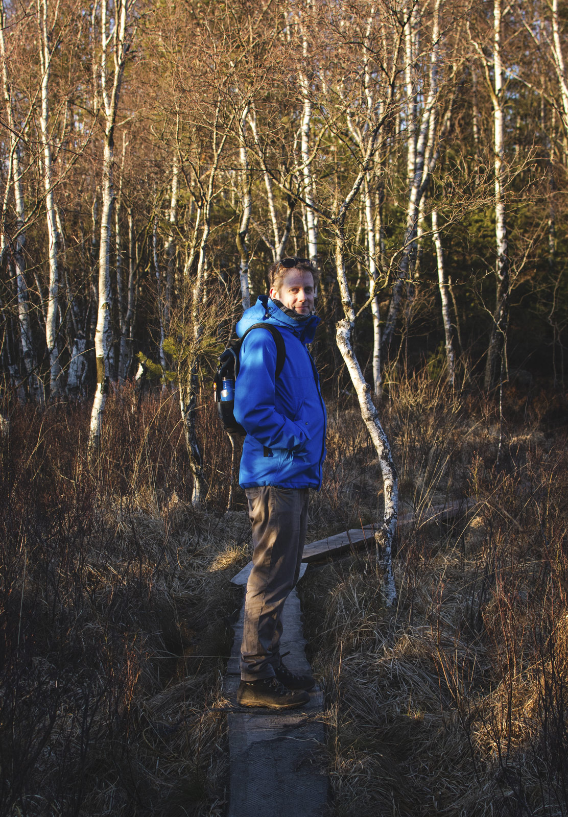Man on trail