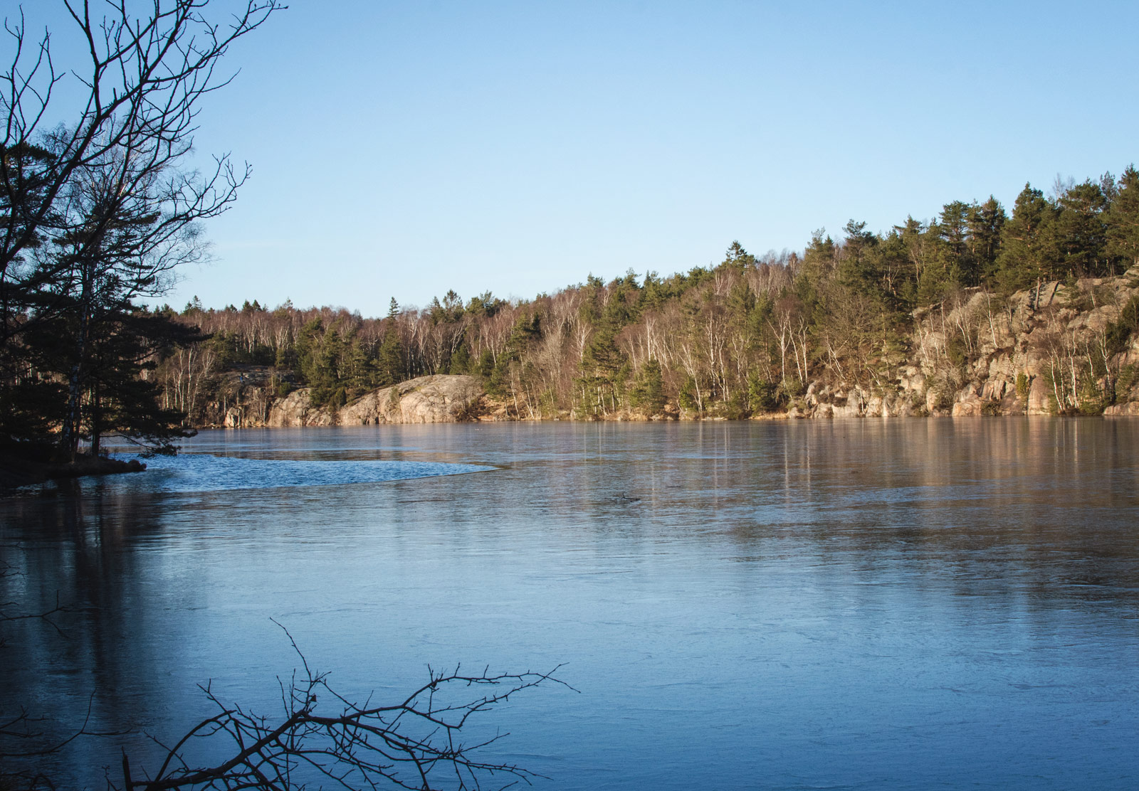 Ice on lake