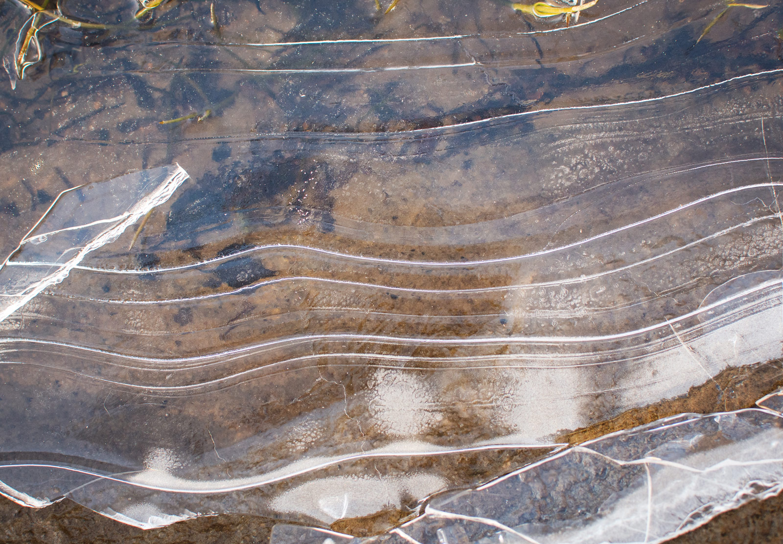 Frozen ice pattern