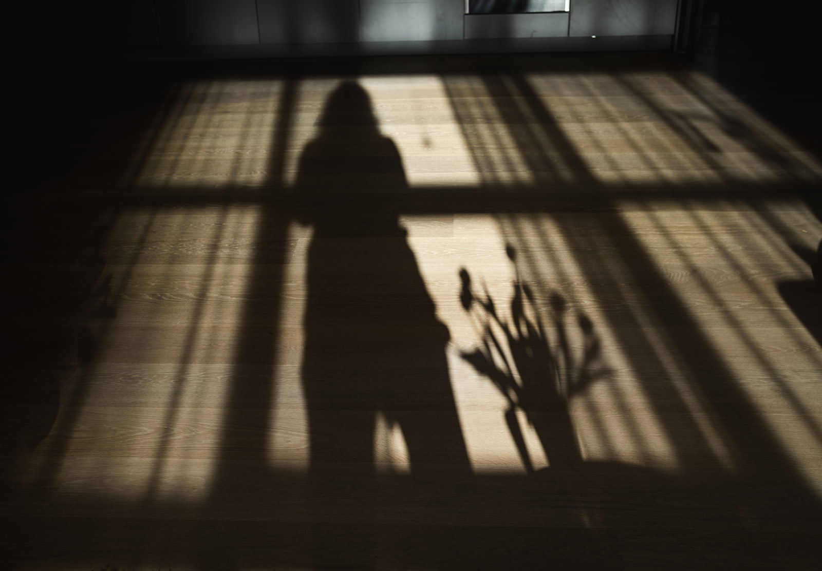 Sun shining on floor
