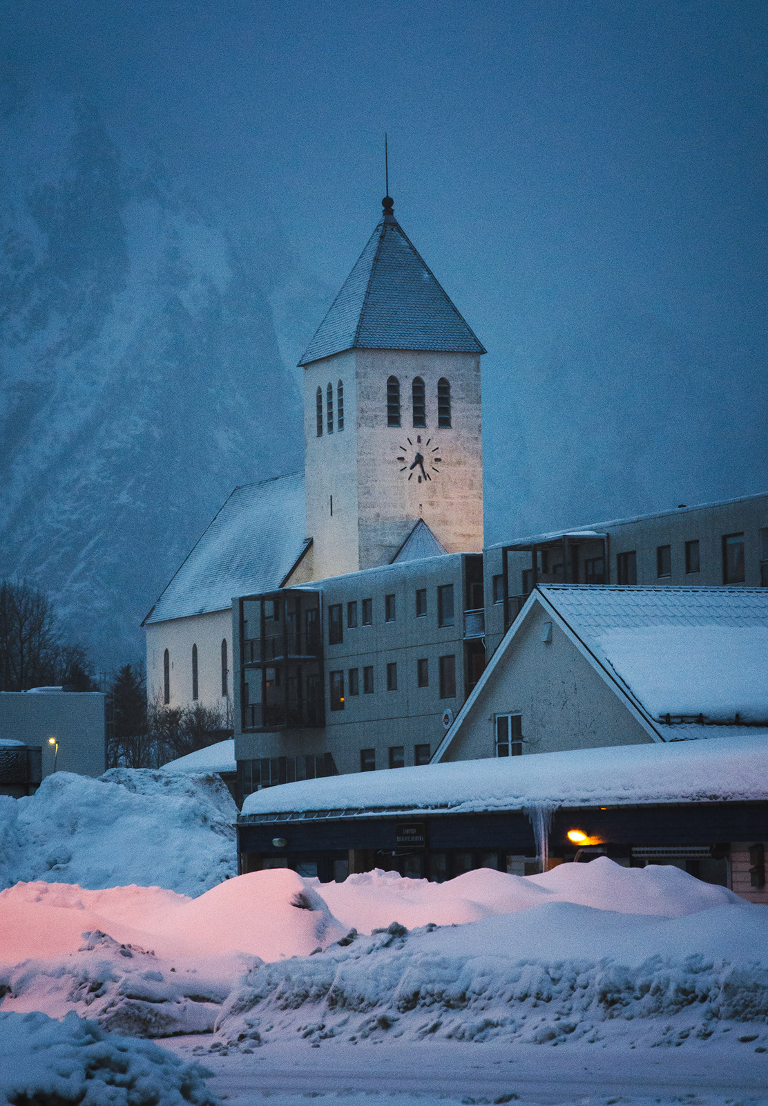 Church at blue hour