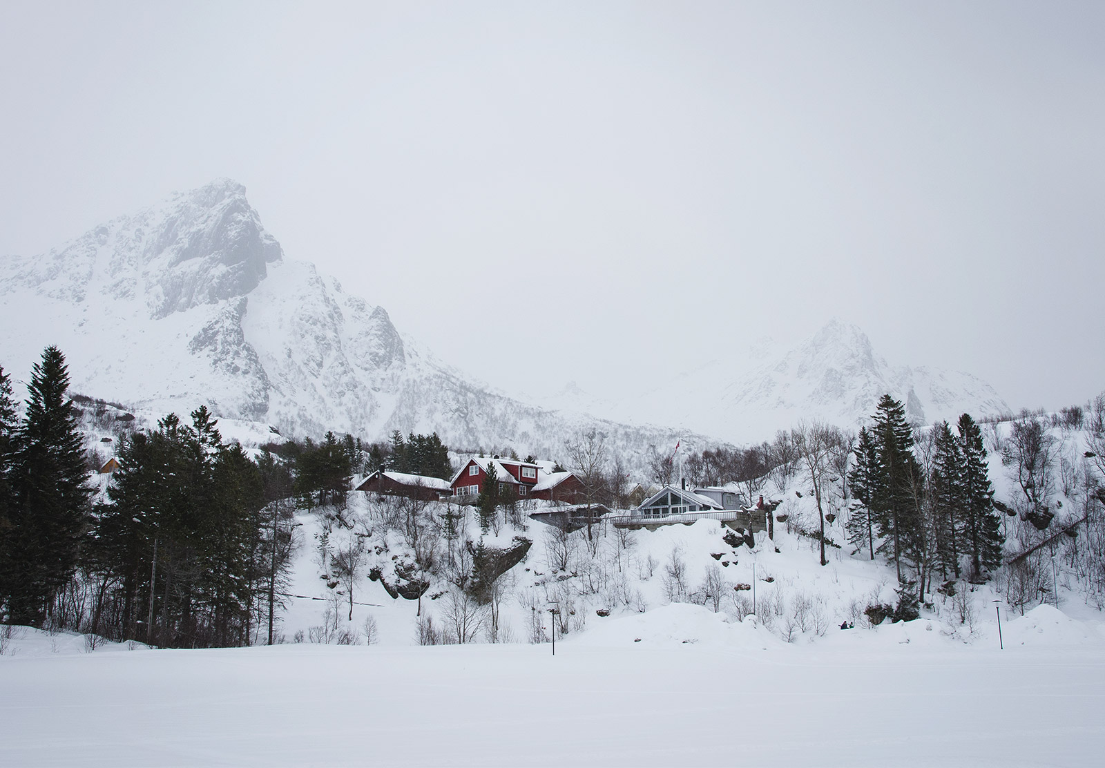 Snow covered mountains