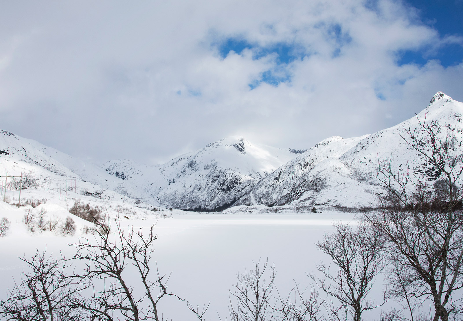 Snow covered mountains