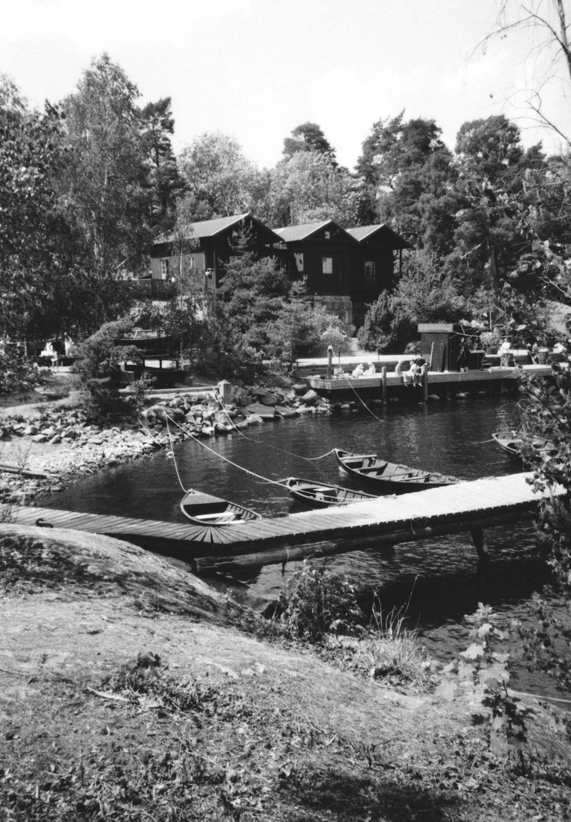 Boats and wooden houses