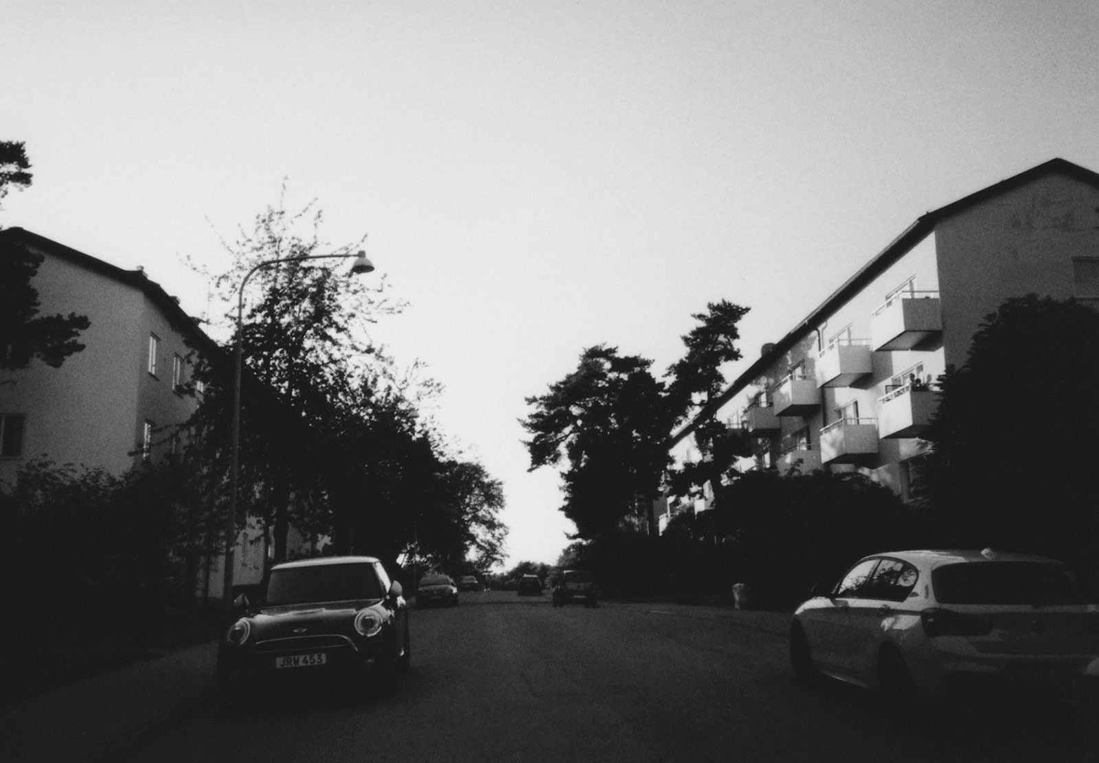 Cars in street