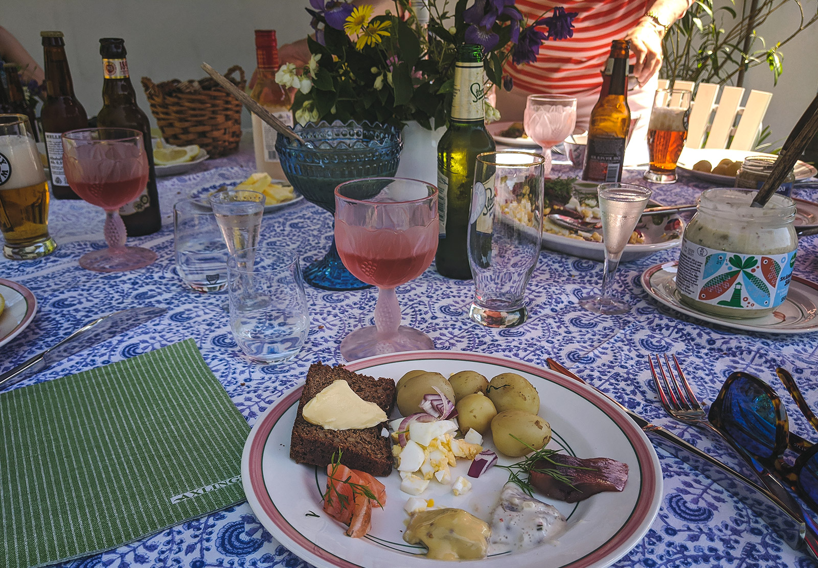 Table of food and drink