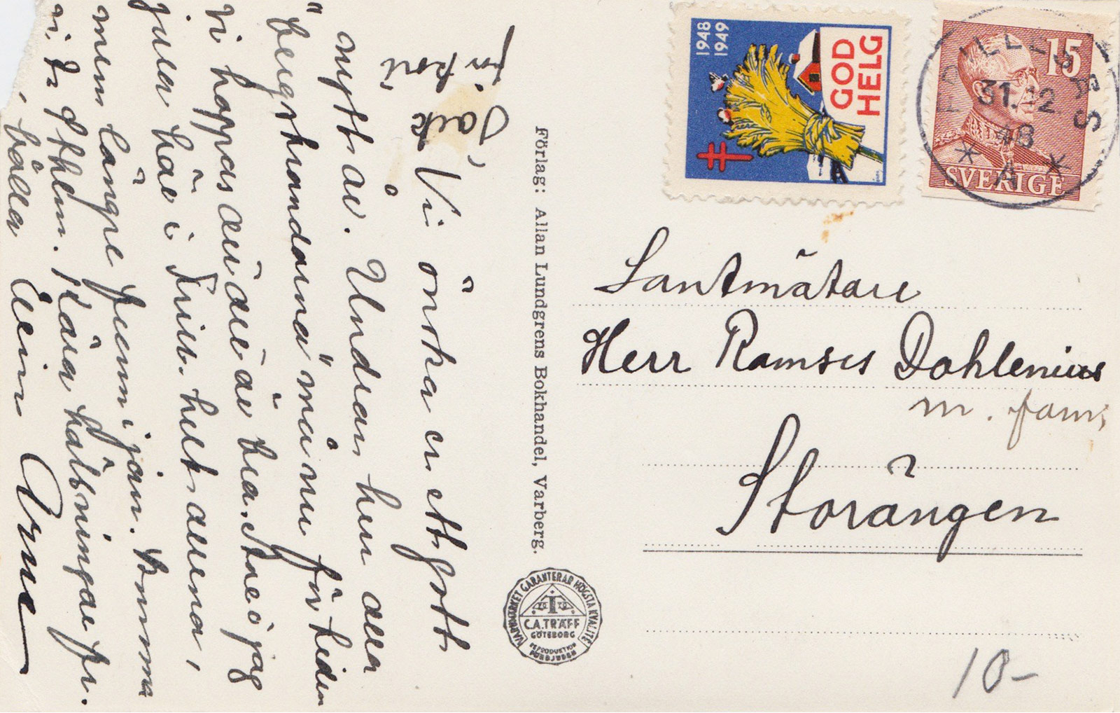 Ink writing and stamps