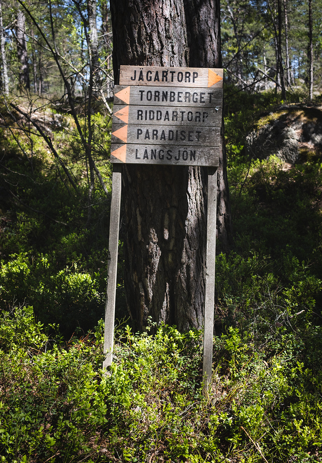 Wooden sign