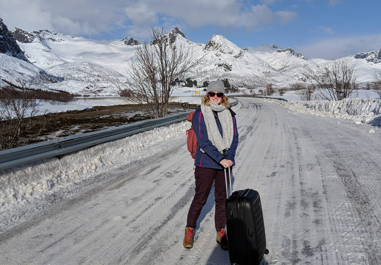 Me with suitcase