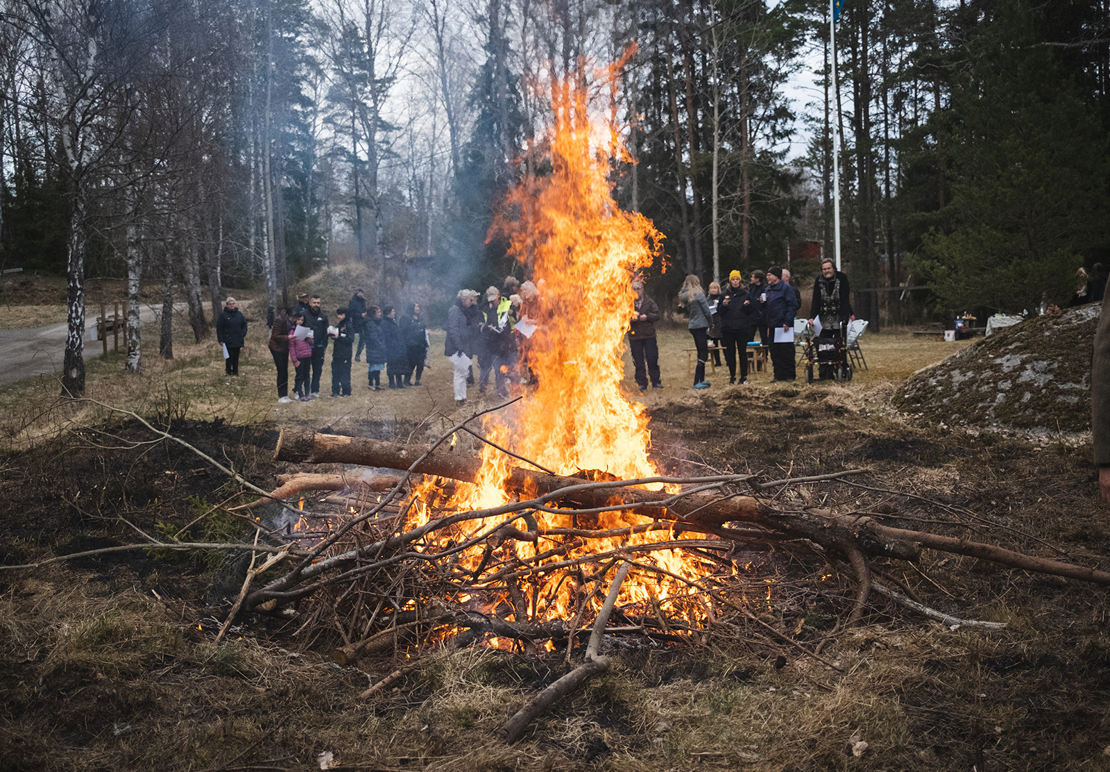 Large bonfire